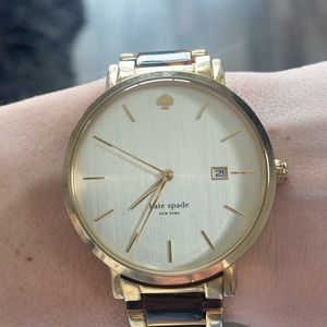 Kate Spade tortoiseshell, and gold watch